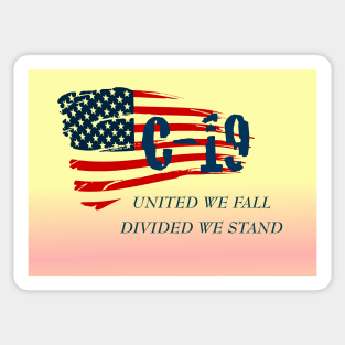 United we fall Sticker